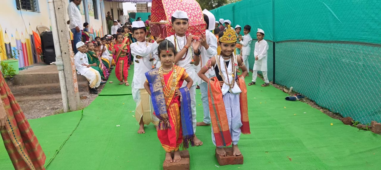 Dindi procession during Ashadi Ekadashi celebration